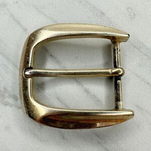 Vintage Silver Tone Simple Basic Belt Buckle